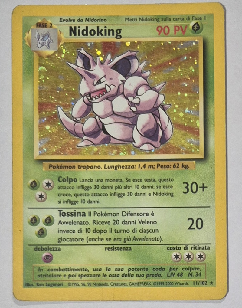 Nidoking holo set base.