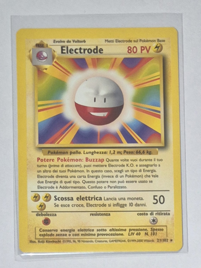 Electrode set base.